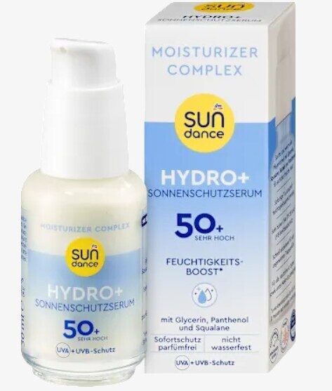 Sundance saulesfluīdu serums sejai, UV Hydro+, SPF 50+, 30 ml